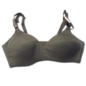 36C Warner's Light Gray Bra With Leopard Print